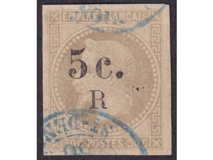 Reunion, 1885, 5c/30C Napoleon, MiNr.5, razítkované