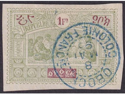 Obock, 1894, 1 Fr Výjev, MiNr.51, razítkované