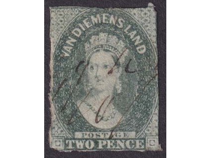 Tasmánie, 1857, 2 P Viktoria, MiNr.10, přepis