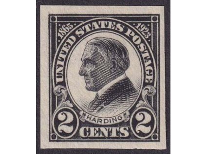 USA, 1923, 2 C Harding, nezoubkovaná, MiNr.289B, **