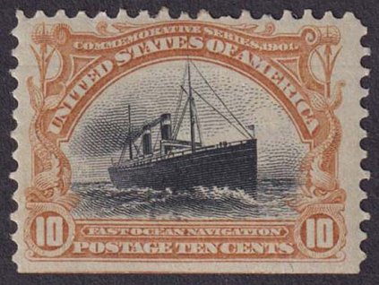 USA, 1901, 10 C Výstava Buffalo, MiNr.137, těžká * reparováno - viz. foto