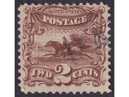 USA, 1869, 2 C Ponny-Expres, MiNr.27, razítkované