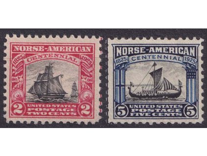 USA, 1925, 2-5 C série Contennial, MINr.298-99, těžší *