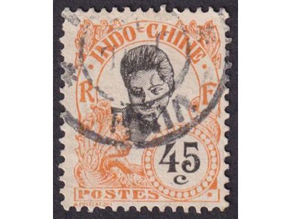 Indočína, 1907, 45 C Domorodkyně, MiNr.52, razítkované