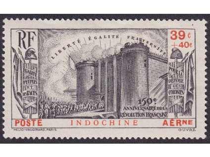 Indočína, 1939, 39 C letecká, MiNr.249, * po nálepce