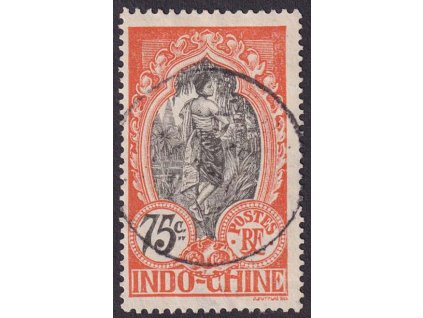 Indočína, 1907, 75 C Domorodec, MiNr.54, razítkované
