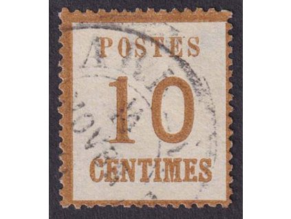 Norddt. Postbezirk, Okkupation, 1870, 10 C hnědá, MiNr.5I, razítkované