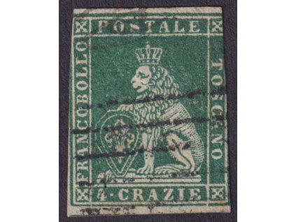 Toskana, 4 Cr Lev, MiNr.14, razítkované