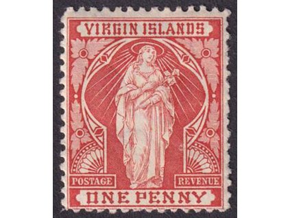 Virgin Islands, 1899, 1 P Ursula, MiNr.19, těžší *