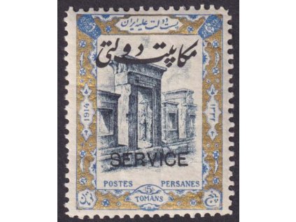 Irán, 1915, 5 T služební, MiNr.53, * po nálepce