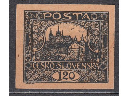 120h černá, ZT na narůžovělém papíru bez lepu, Nr.21