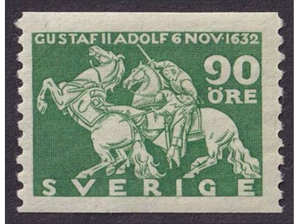 1932, 90 Ö Gustaf II., MiNr.219A, **
