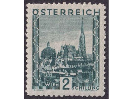 1929, 2 S Krajinky, MiNr.511, * po nálepce, krátké zoubky