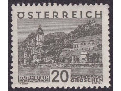 1929, 20 g Krajinky, MiNr.503, * po nálepce