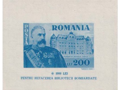 1945, aršík král Karel I., MiNr.Bl.26, (*)