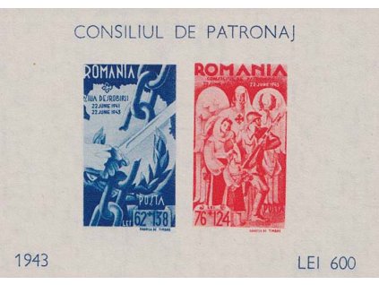 1943, Výroční aršík, MiNr.Bl.21, (*)