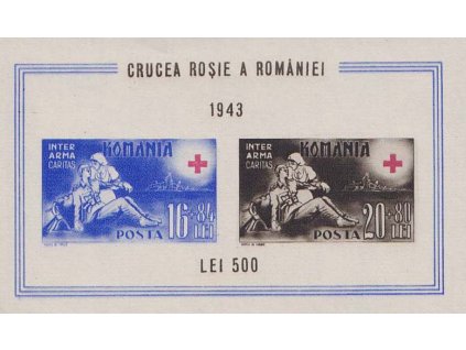 1943, aršík Červený kříž, MiNr.Bl.20, (*)