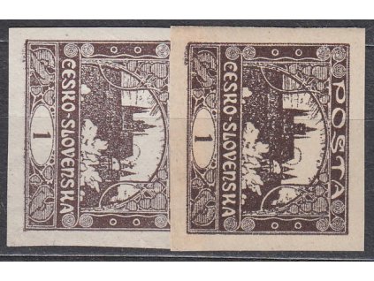 1h hnědá, 2 ks - odstíny hnědé, Nr.1, **, ilustrační foto