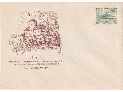 COB 9 2. pětiletý plán s přítiskem 700 let města Přerova, neprošlé, dv