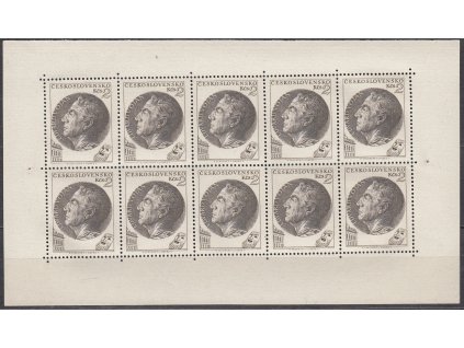 1953, 2Kčs Vojan, 10blok, Nr.PL759, **