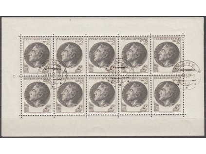 1953, 2Kčs Vojan, 10blok, Nr.PL759, razítkované, ilustrační foto