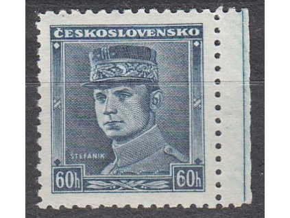 1939, 60h modrý Štefanik, krajový kus, Nr.0351, **
