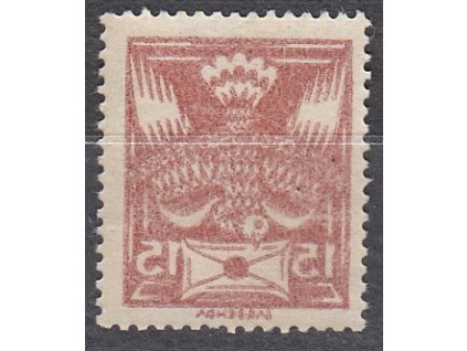 15h hnědá, plný obtisk, Nr.147, **