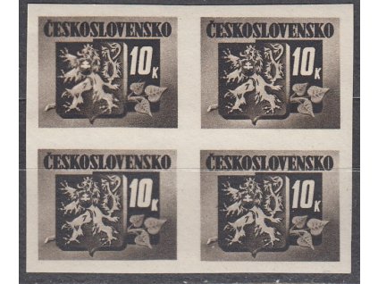 1945, 10K Bratislavské, 4blok s ST I+II, Nr.ST371, **