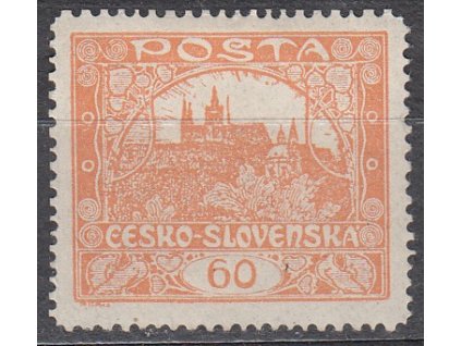 60h červenofialová, neúřední řádková perforace, Nr.17, * po nálepce