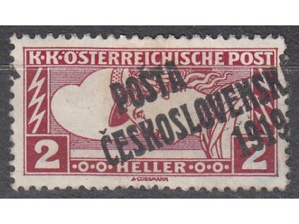 2h Obdelník, černý přetisk, zk.Gilbert, Nr.57Aa, * po nálepce, horší jakost lepu