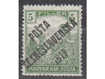 5f Ženci, chybotisk - přetisk D, zk.Gilbert, Nr.103x, **