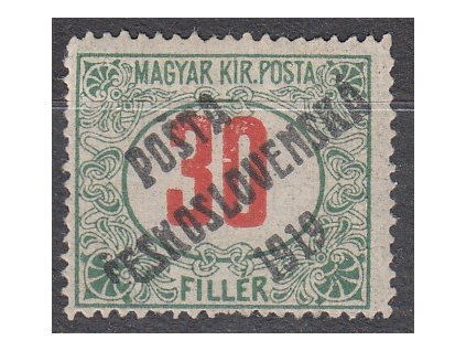 30f Červené číslo, zk.Gilbert, Nr.139, * po nálepce