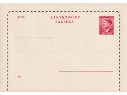 CZL 4x Hitler (1942) perforace