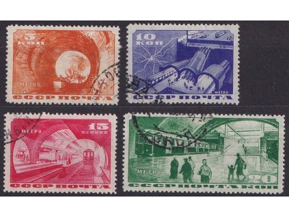 1935, 5-20 K série Metro, MiNr.509-12, razítkované