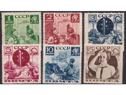 1936, 1-15 K série Pionýři, L 14, MiNr.542-47C, **