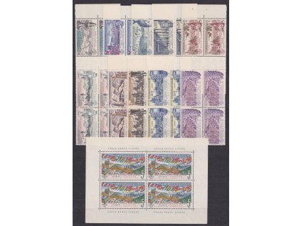 1961, 20h-5Kčs PRAGA 1962, kraj. 4bloky + PL "prádlo", Nr.106-1216, **