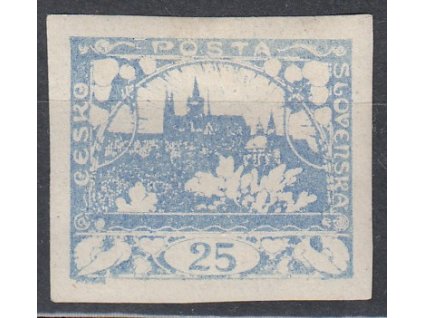 25h ultramarínová, zk.Gilbert, Nr.10c, * po nálepce