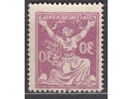 30h fialová, plný obtisk, Nr.153, **