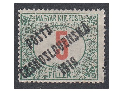 5f Červené číslo, zk. Gilbert, Nr.137, **