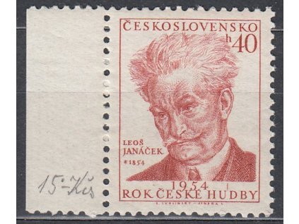 1954, 30 h Janáček, DV - čárka mezi "UD", Nr.792DV31/1, **