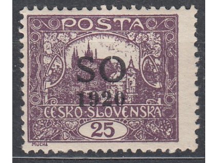 25h fialová, Hz.11 3/4, Nr.SO8C, * po nálepce