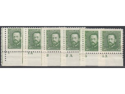 1934, 50h Smetana, kompletní řada DČ, Nr.275, **/*