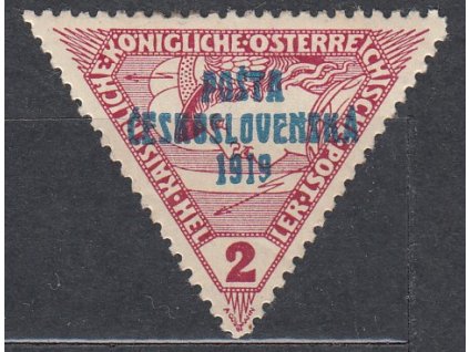 2h Trojúhelník, zk.Gilbert, Nr.55, * po nálepce, lehký vlom