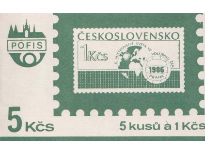 ZS 54 MS ve volejbalu žen, 5x 1 Kčs, **