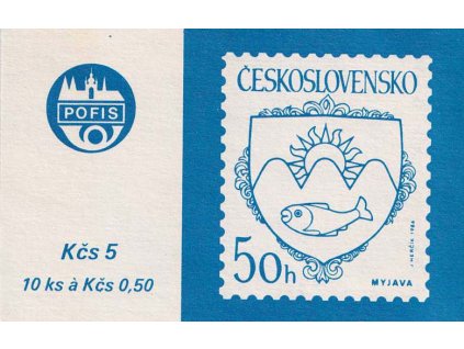 ZS 49 Znaky měst (III.) Myjava, 10x 50 h, **