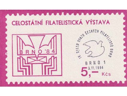 ZS 28 Brno ´84, 10x 50 h, ** , výstavní razítko