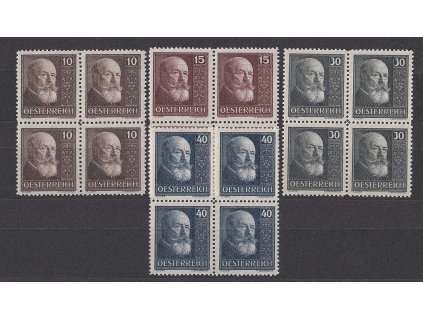 1928, 10-40 g série Hainish, 4bloky, MiNr.494-97, **