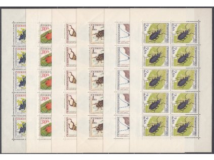 1962, 20h-2Kčs Brouci, 10bloky, Nr.PL1279-84, **, 2Kčs dvl