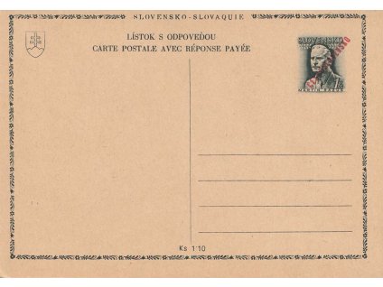 CDV 80 Rázus s přetiskem ČESKOSLOVENSKO, I. díl