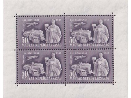 1949, 50 f letecký PL - Den známky, MiNr.1065, **